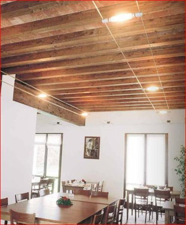 Tesata Modello Focus Grigio con tre vetri satinati Athena illuminazione Sistemi e tesate